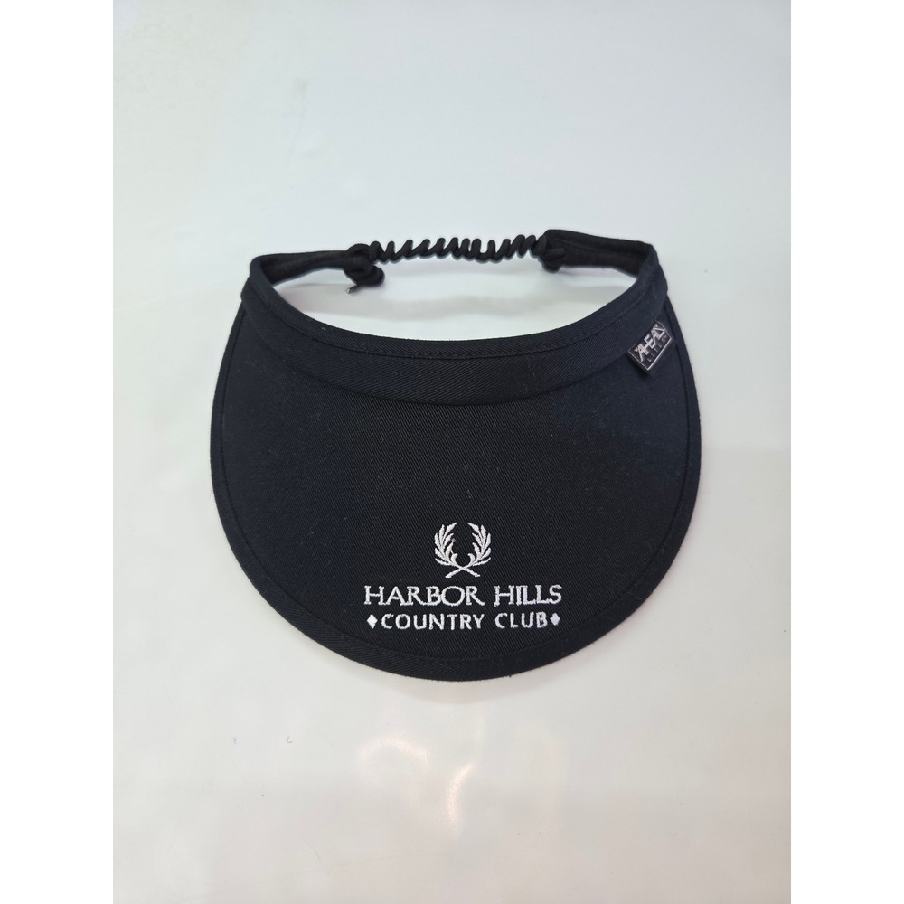 Ahead Lites Visor Women OS Black Harbor Hills Country Club Golf V68WT1 4" Brim